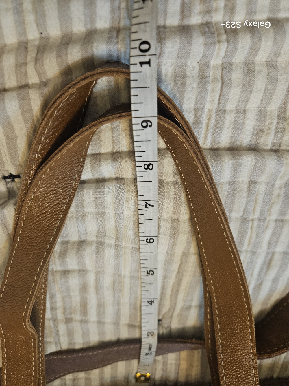 Myra Bag Tan and Multicolor Woven Tote with Leather Straps - Picture 16 of 16